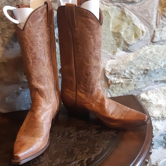 DAN POST Santa Rosa LADIES all leather COWBOY BOOTS 8M - Picture 4 of 9